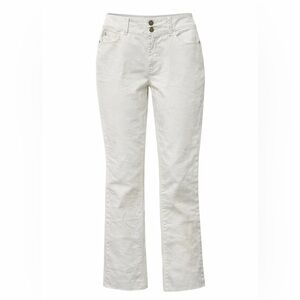 Boston Proper white raw hem jeans, size 8